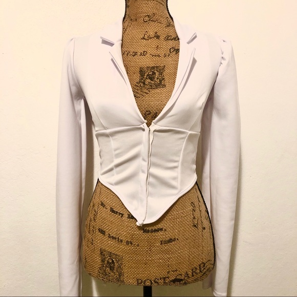 PrettyLittleThing Tops - PRETTY LITTLE THING White Corset Style Top